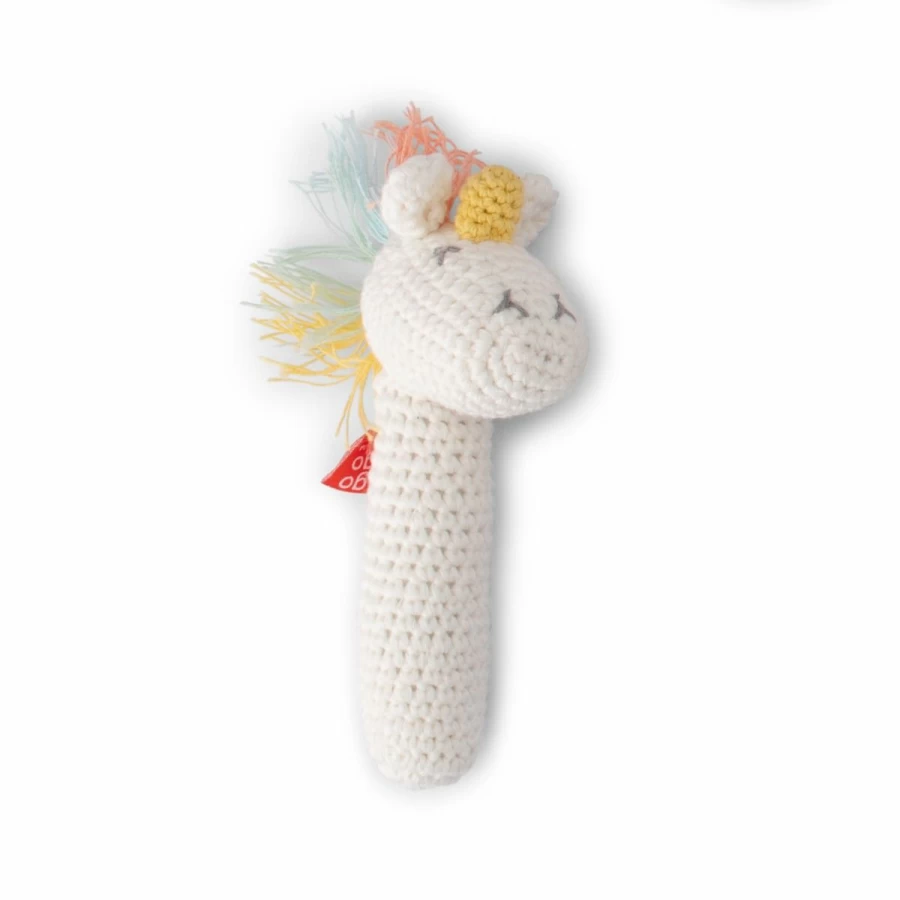 New Weegoamigo Twinkle Twinkle Unicorn Crochet Rattle
