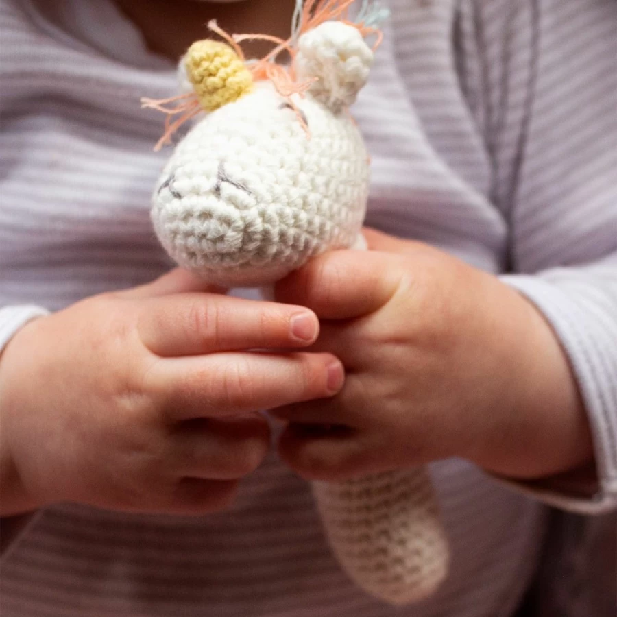 New Weegoamigo Twinkle Twinkle Unicorn Crochet Rattle