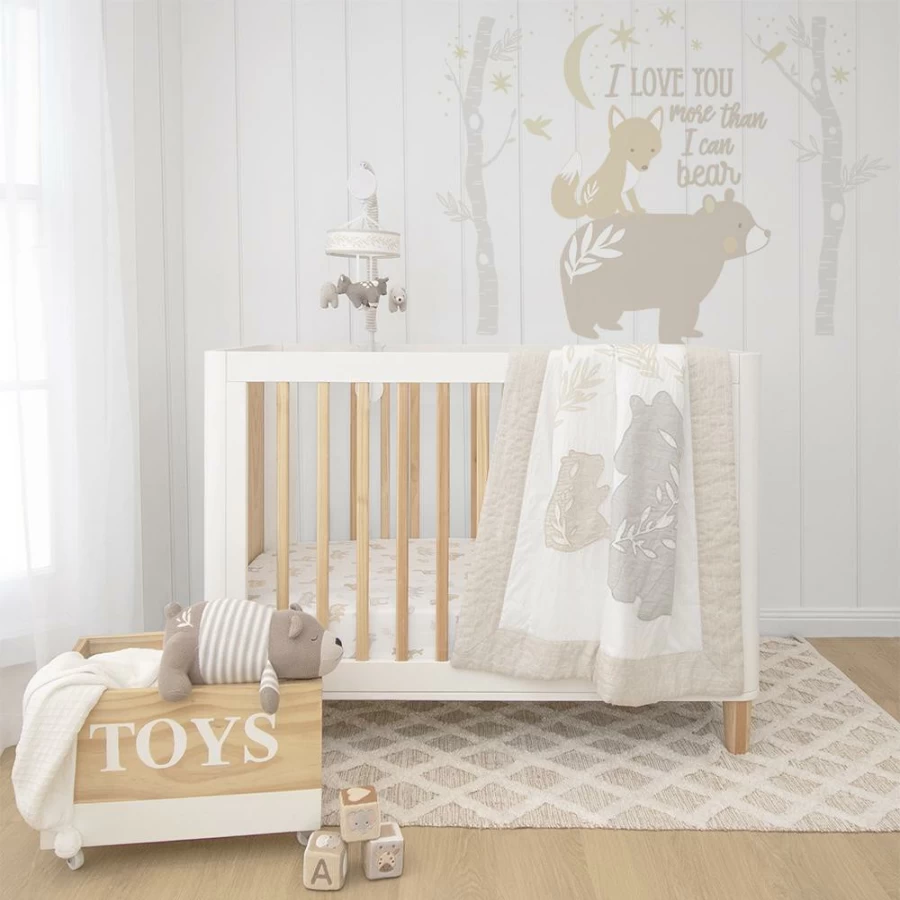 Hot Lolli Living 4Pc Nursery Set Bosco Bear