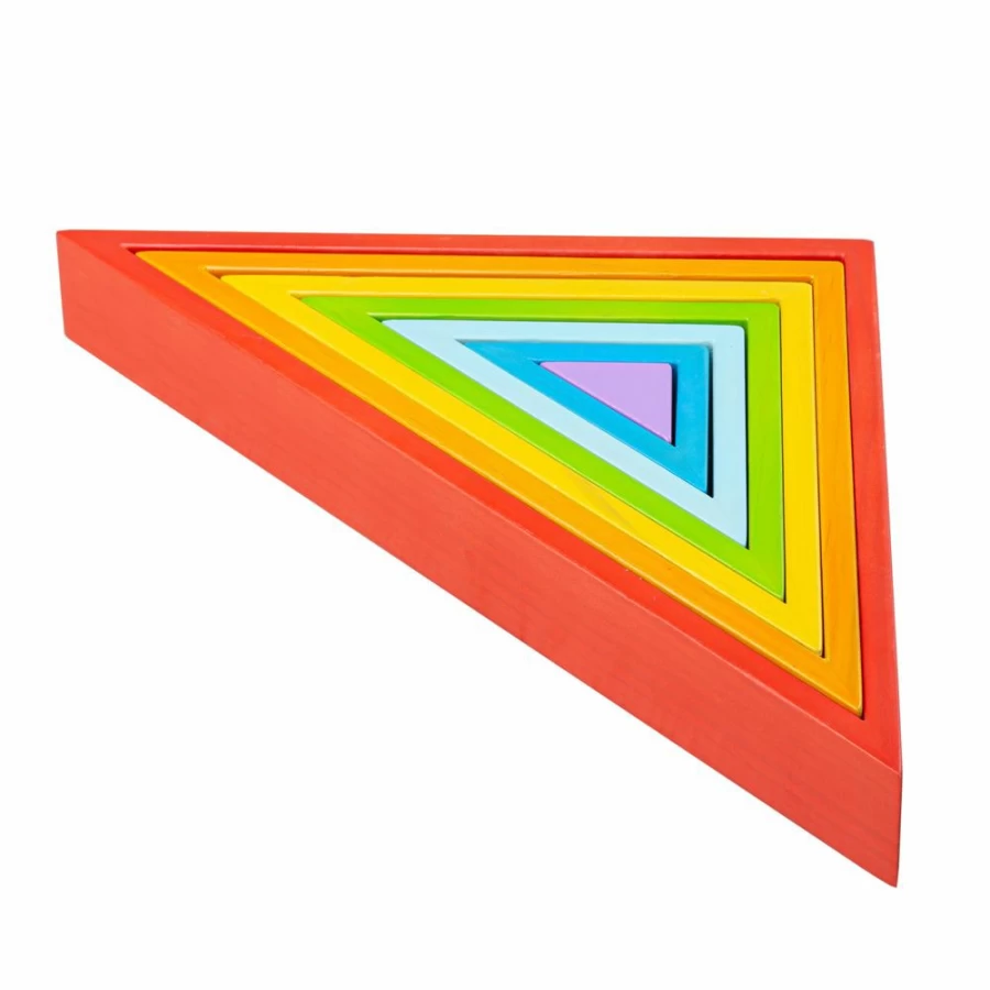 Wholesale Big Jigs Wooden Stacking Triangles
