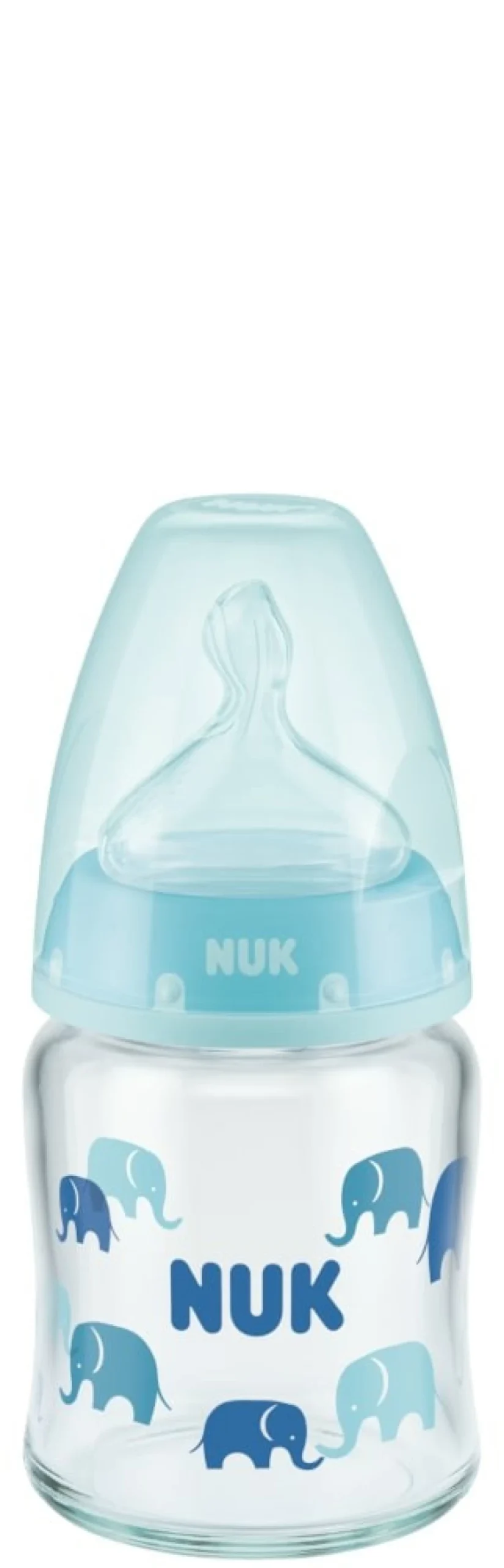 Online Nuk First Choice Glass Bottle, 120 Ml, Silicone Teat, 0-6Mths