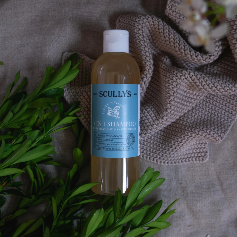 New Scullys 2 In 1 Baby Shampoo & Conditioner 250Ml