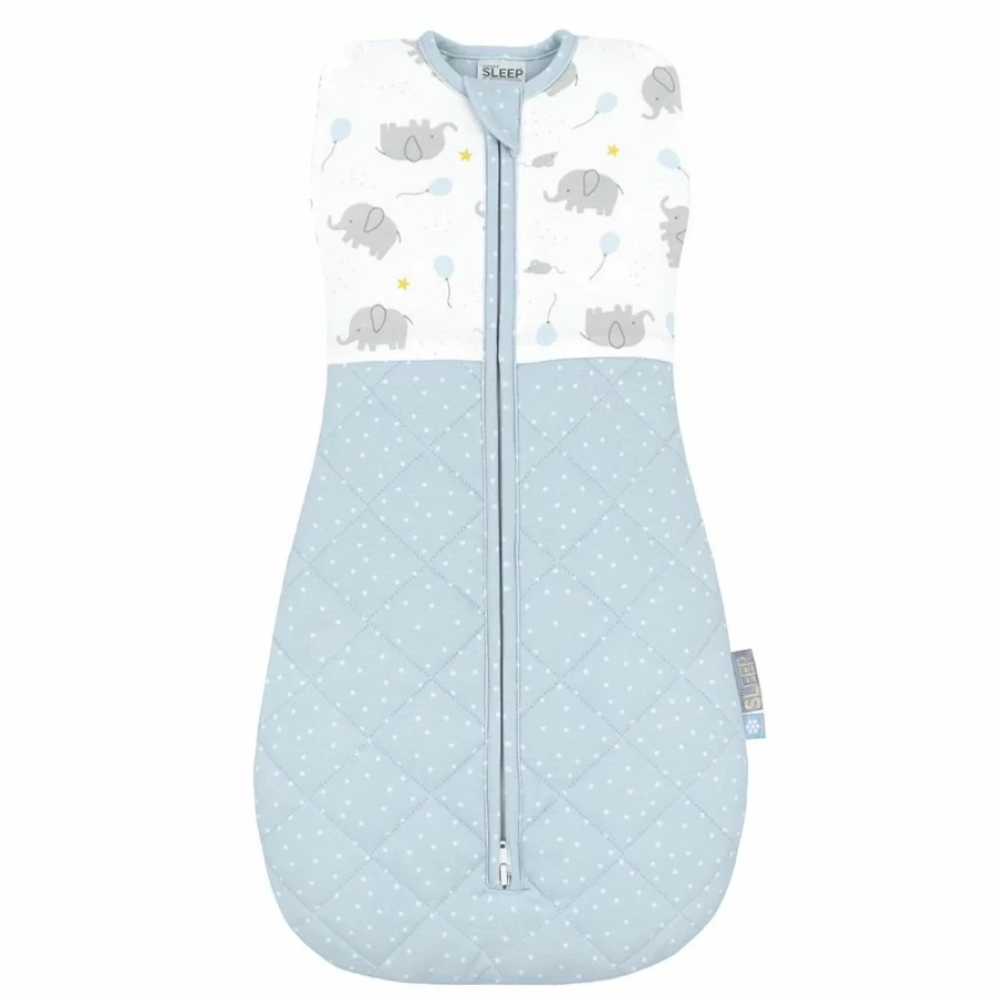 Best Living Textiles Smart Sleep Zip Up Swaddle 2.5 Tog Mason Elephant