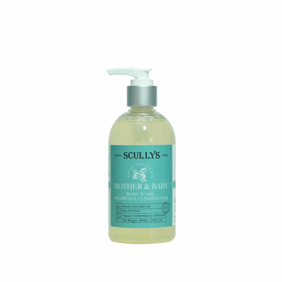 Hot Scullys Mother & Baby Body Wash, Shampoo & Conditioner 300Ml