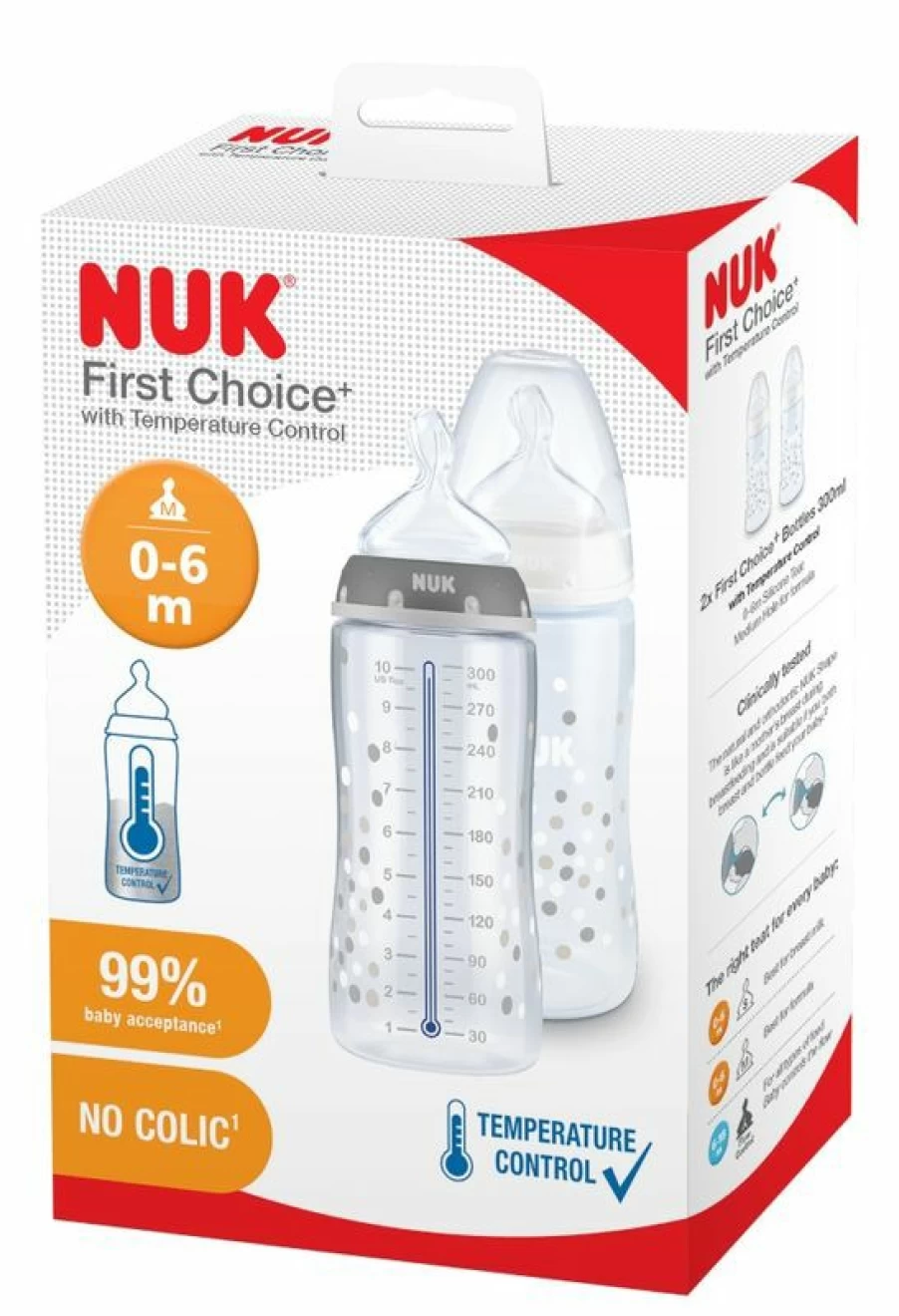 Hot Nuk First Choice Plus Twin Set With Temp Control 0-6 Months