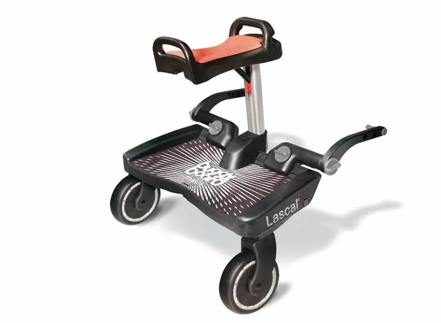 Hot Lascal Buggyboard Maxi+ Black With Red Saddle