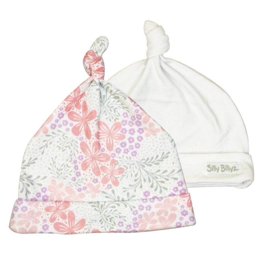 Best Silly Billyz Jersey Gumnut Baby Hat 2Pk