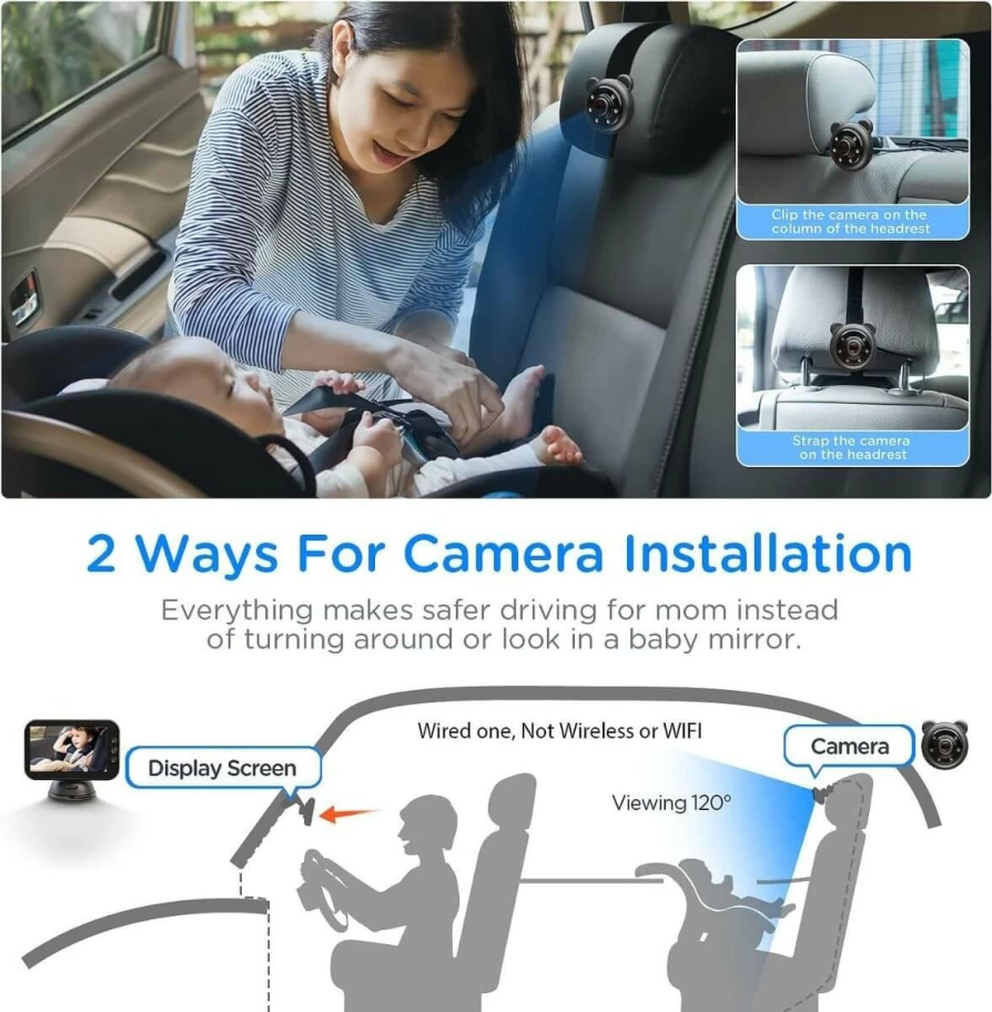 Hot Fxt Car Seat Baby Monitor