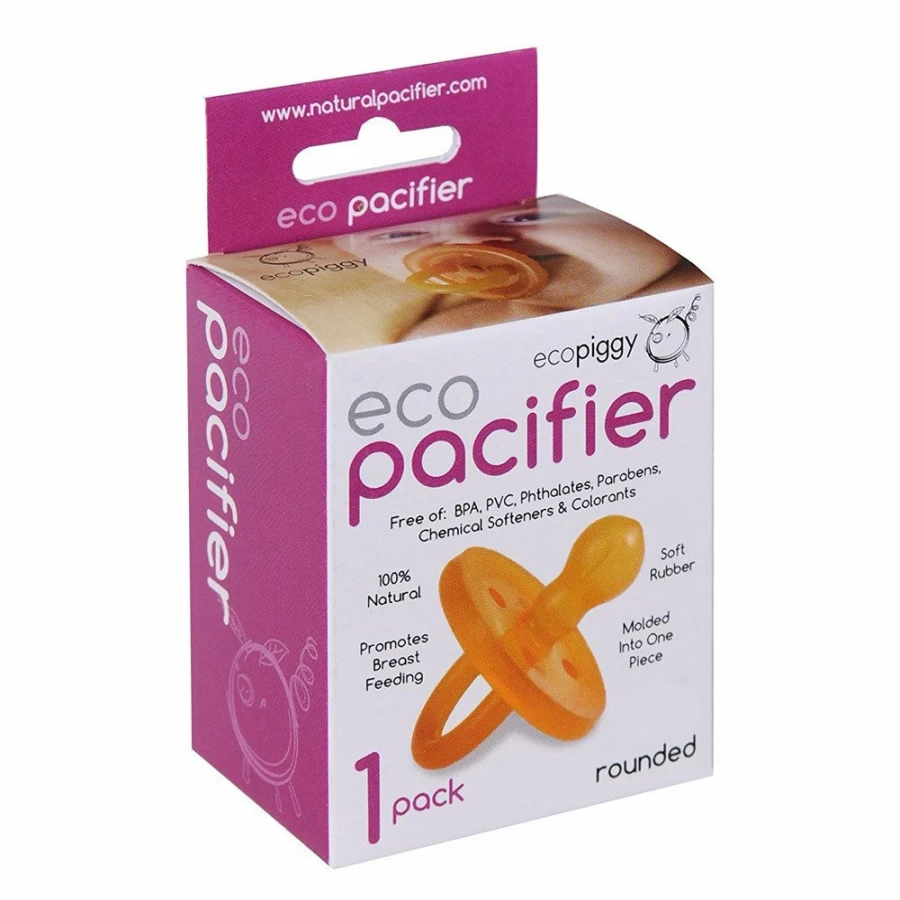 Online Ecopiggy Ecopacifier Rounded 1Pk