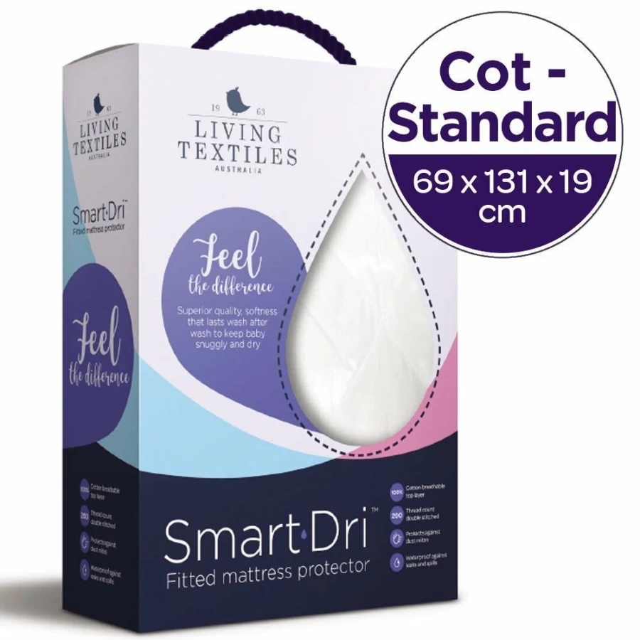Wholesale Living Textiles Smart Dri Standard Cot Protector
