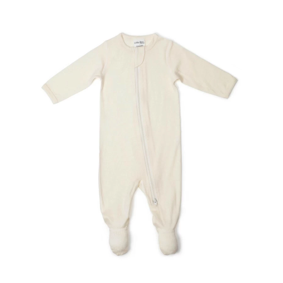 Online Little Bee Merino Zip Babygrow