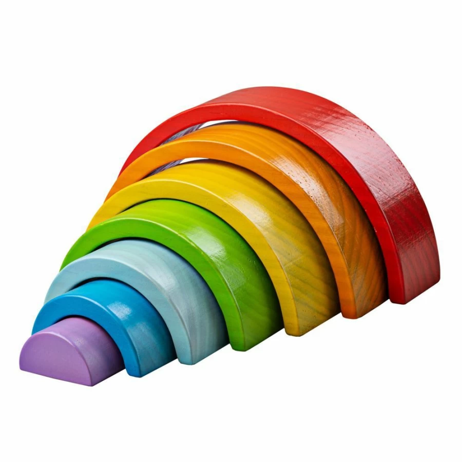 Online Big Jigs Wooden Stacking Rainbow Small