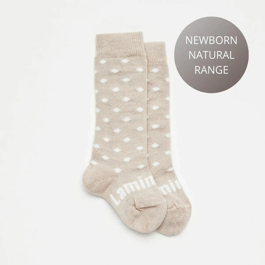 Wholesale Lamington Baby Merino Wool Knee High Socks Truffle