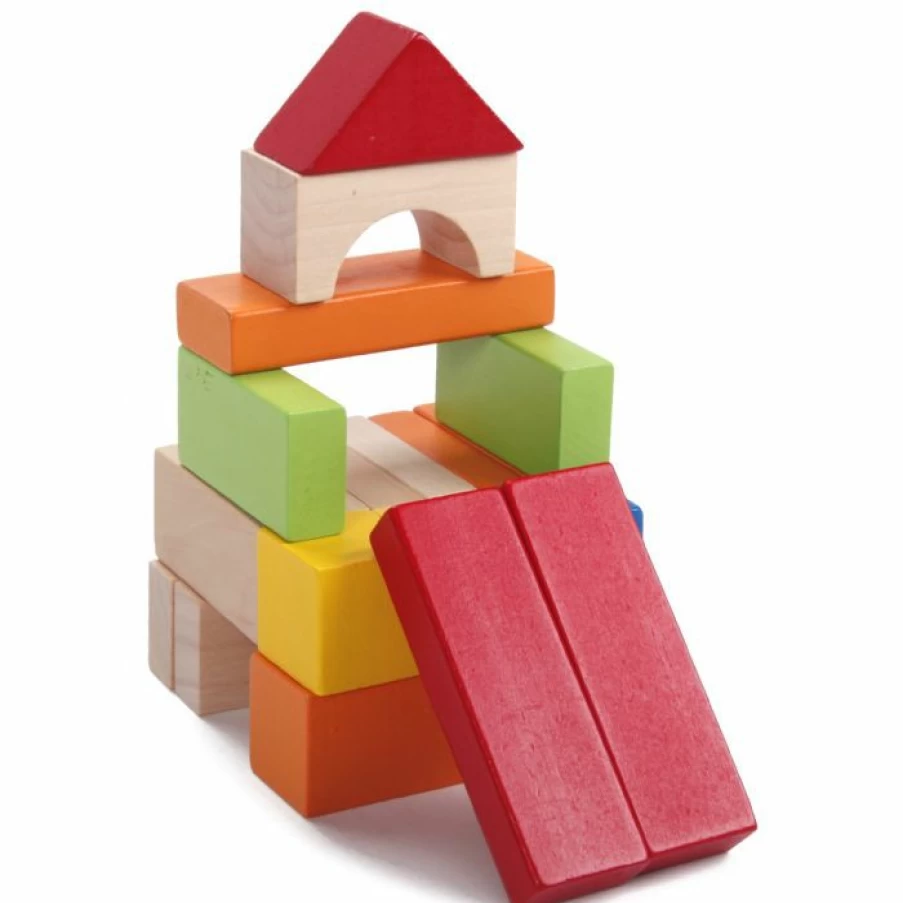 New Classic World Wooden Barrel Blocks 100Pc
