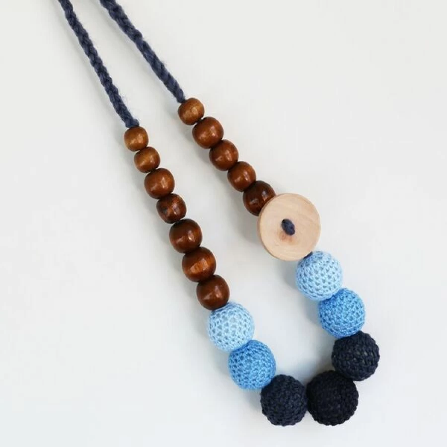 New Munch Wooden Teething Necklace