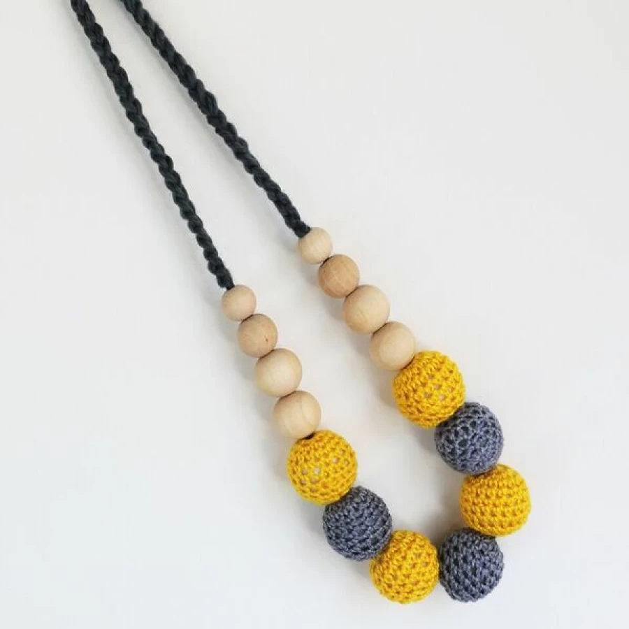 New Munch Wooden Teething Necklace