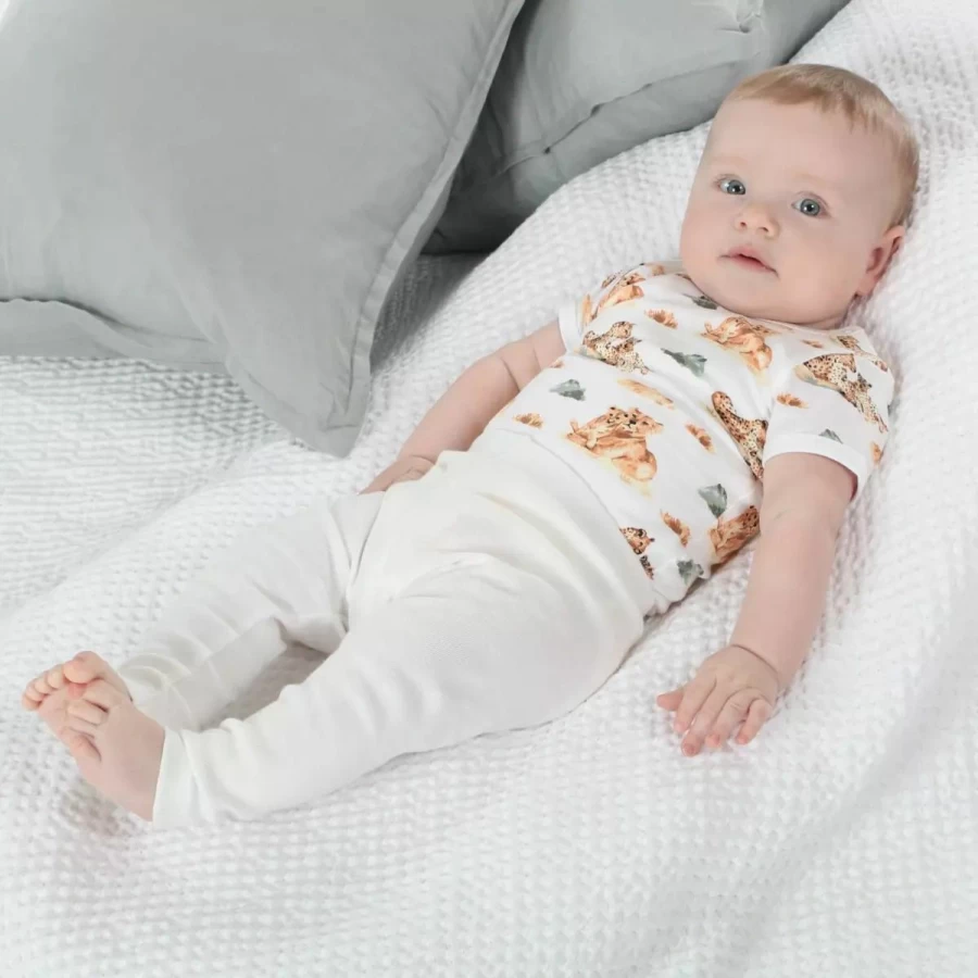 New Little Bee Cotton Bodysuit African Plains