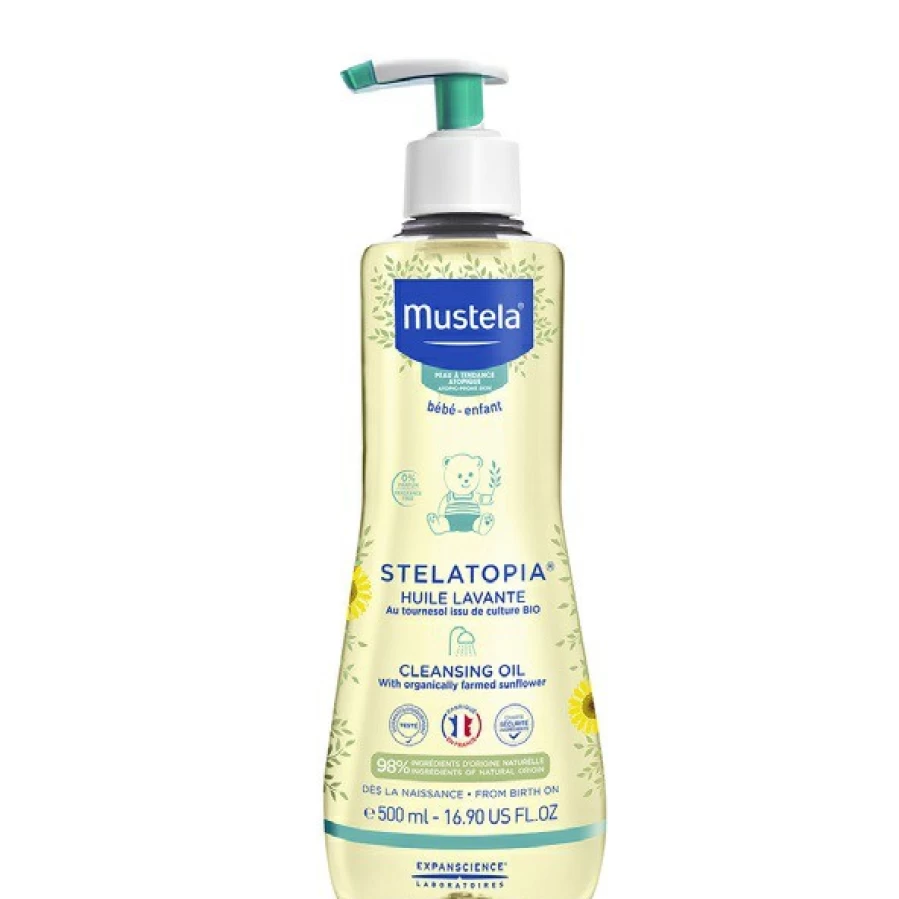 New Mustela Stelatopia Cleansing Oil 500Ml