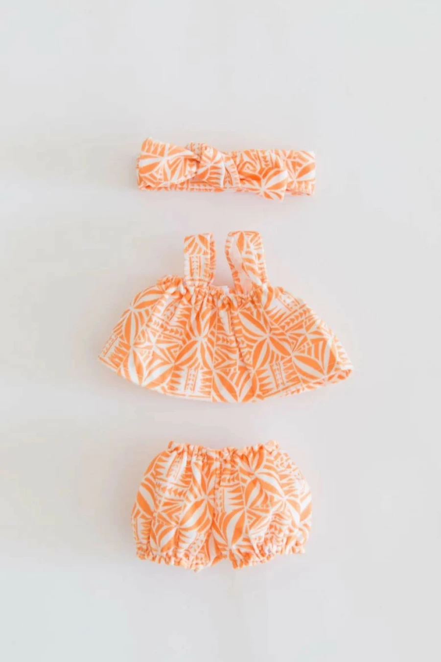 Online Tiny Islands Doll'S Dress Set Apricot Print