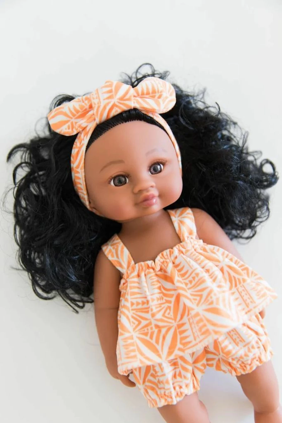 Online Tiny Islands Doll'S Dress Set Apricot Print