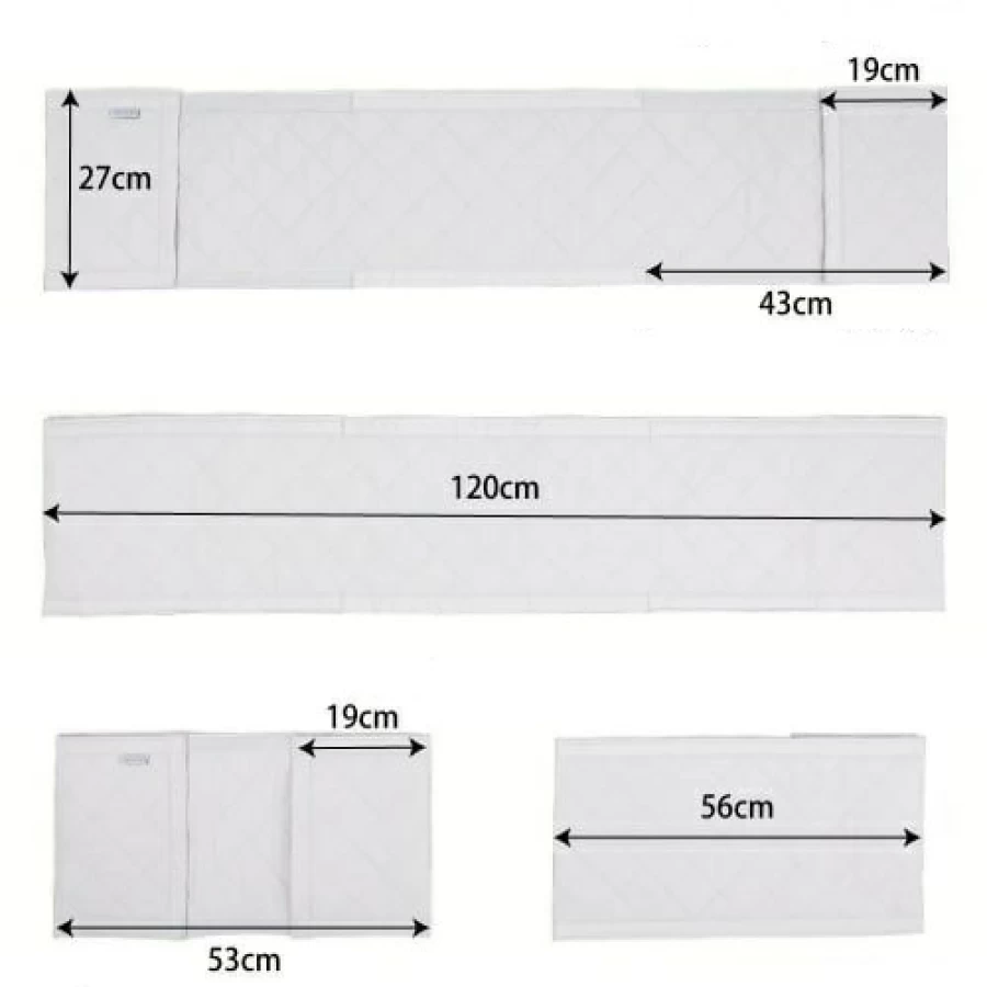 Clearance Airwrap 4 Sided Mesh Cot Bumper