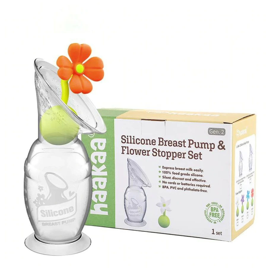 Clearance Haakaa Generation 2 100Ml Breast Pump & Flower Stopper Gift Box