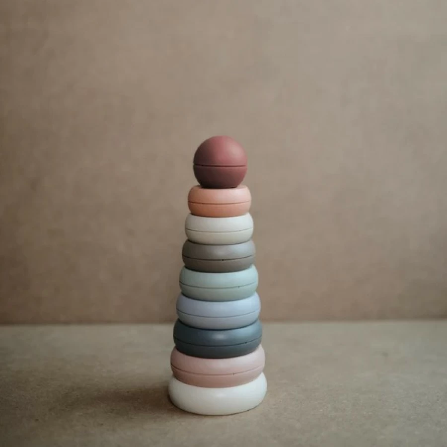 Online Mushie Stacking Rings Tower Toy