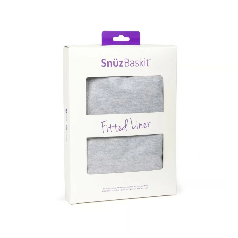 Clearance Snuzbaskit Liner Light Grey Marl