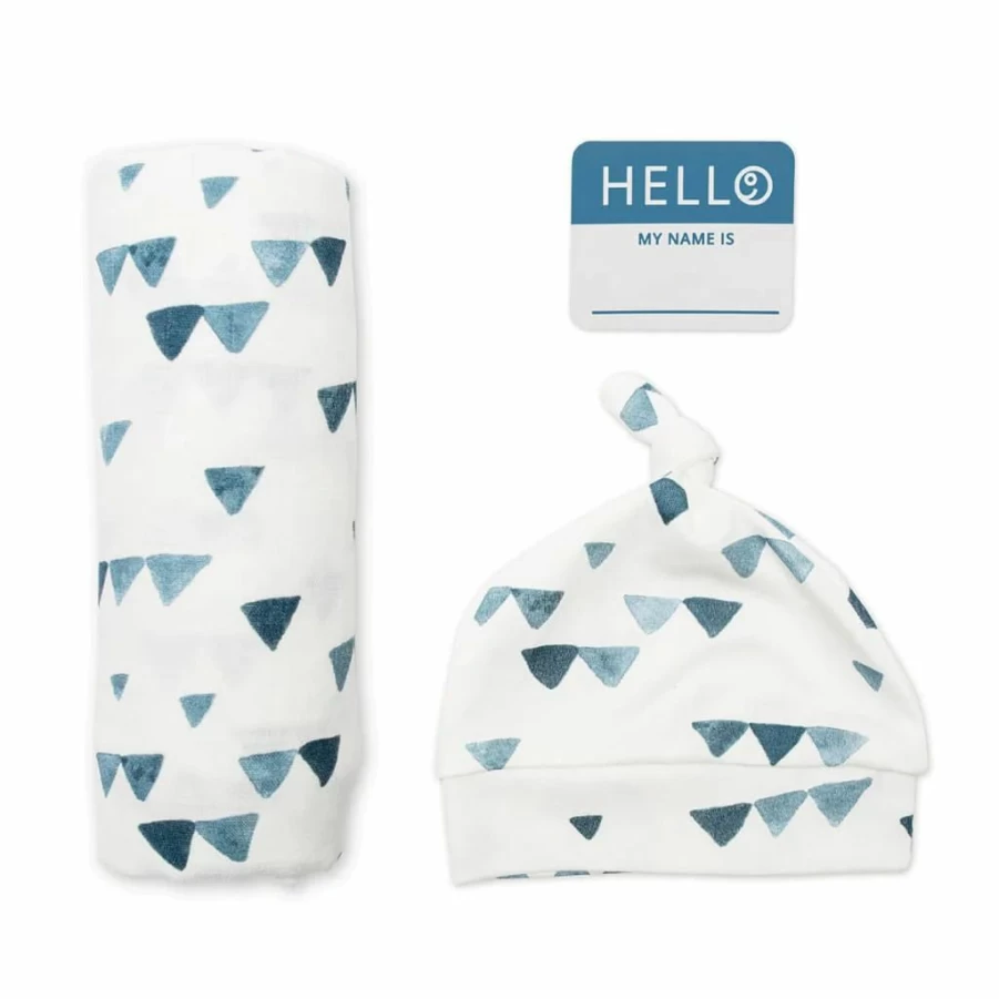 Clearance Lulujo Bamboo Hat And Swaddle Blanket