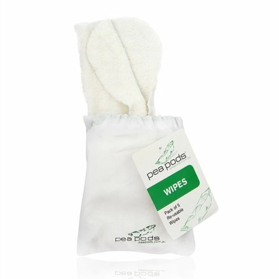 New Pea Pods Reusable Bamboo Wipes