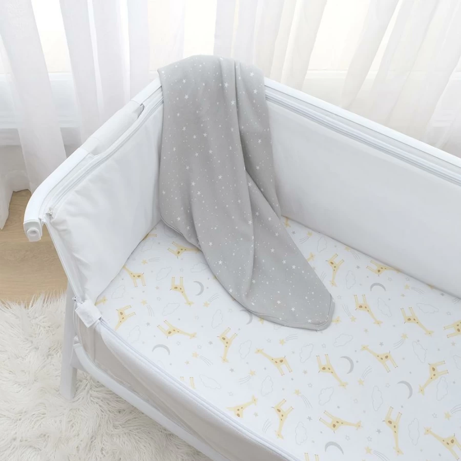 Online Living Textiles Cradle/Co-Sleeper Fitted Sheets 2Pk Noah