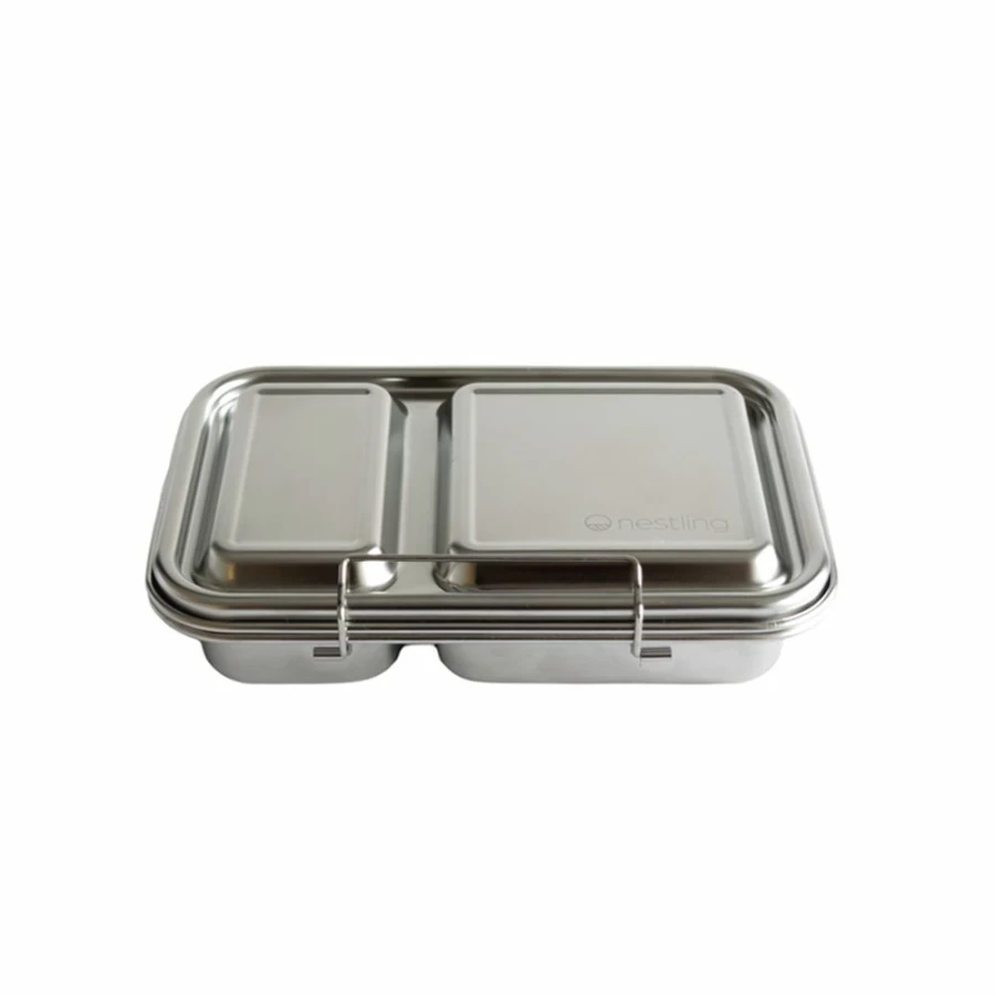 New Nestling Stainless Steel Duo Bento Box