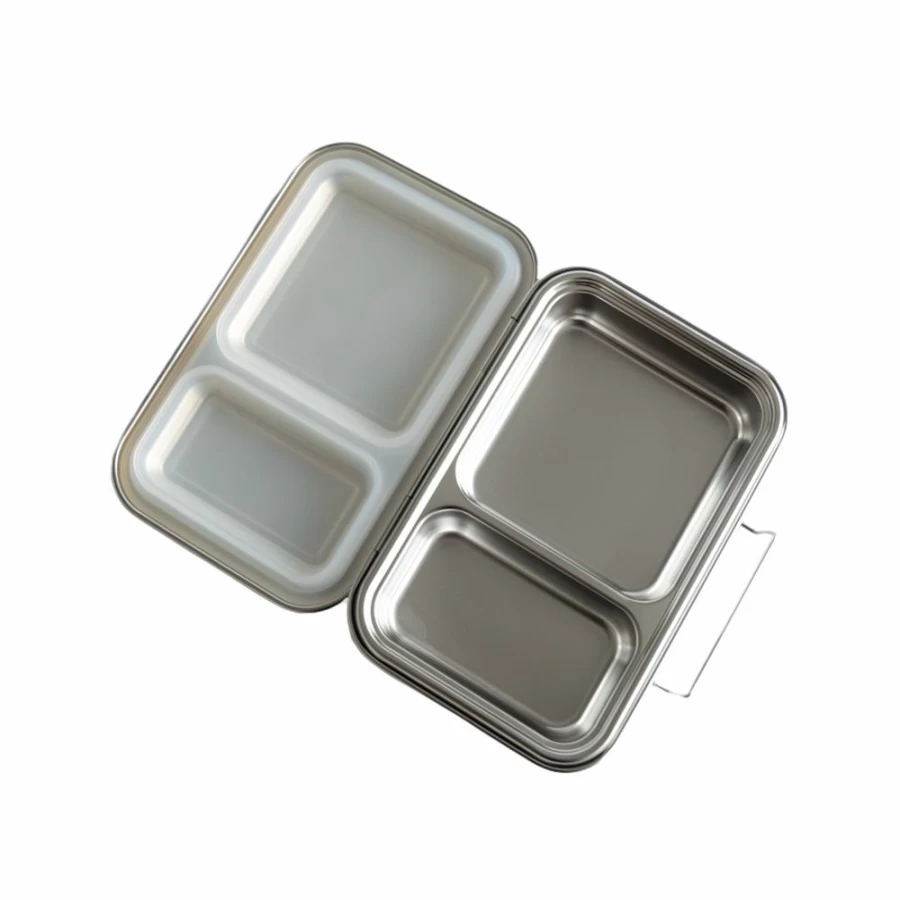 New Nestling Stainless Steel Duo Bento Box