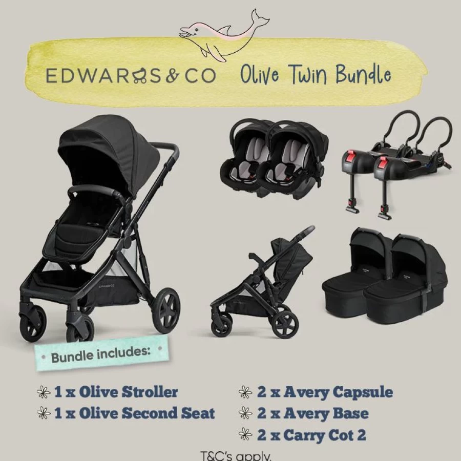 Clearance Edwards & Co Olive Twin Bundle