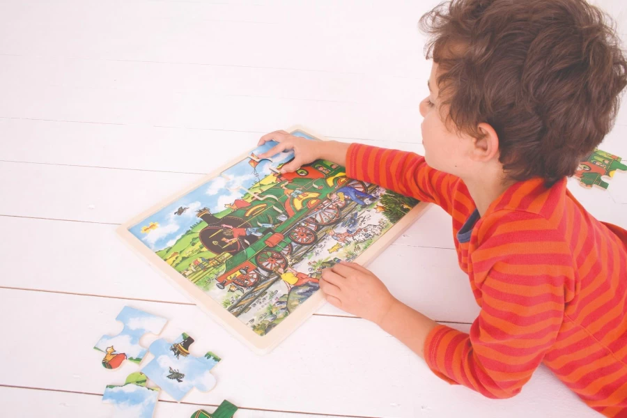 Clearance Big Jigs 24Pc Tray Puzzle Train