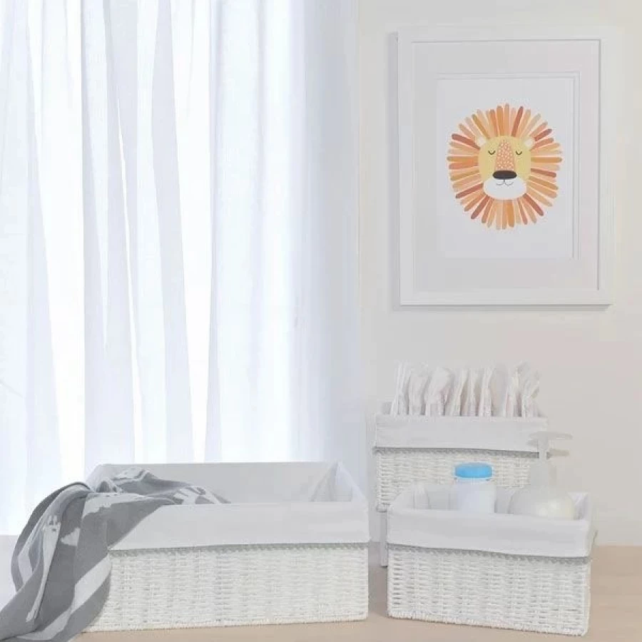 Online Living Textiles Woven Storage Basket Set 3Pc