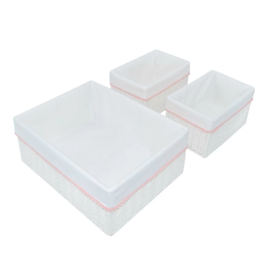 Online Living Textiles Woven Storage Basket Set 3Pc