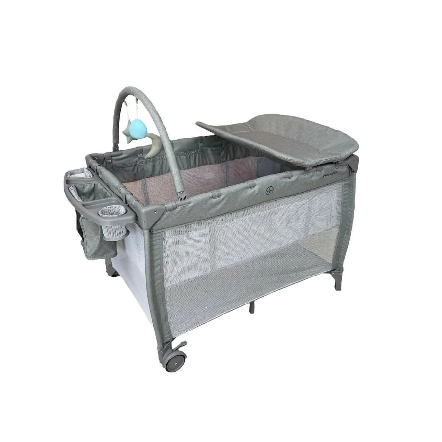 Wholesale Babystudio 8 In 1 Portacot Grey