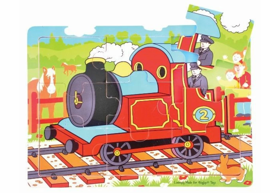 Hot Big Jigs 9Pc Tray Puzzle Train