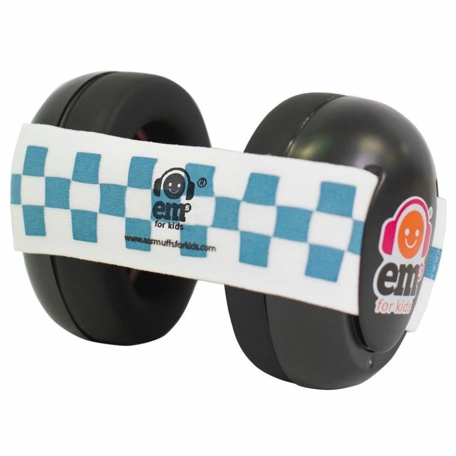 Best Ems For Kids Baby Earmuffs Black With Blue Headband