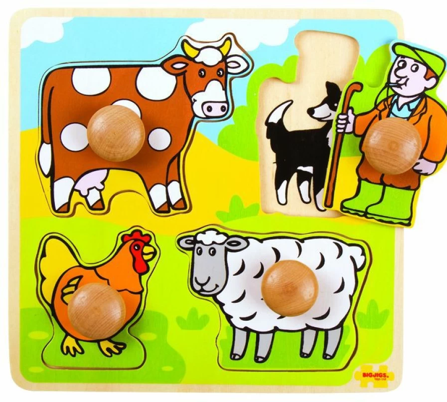 New Big Jigs My First Peg Puzzle Farm