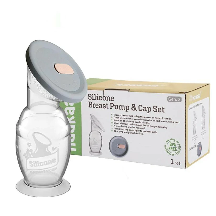 Wholesale Haakaa Generation 2 100Ml Silicone Breast Pump With Suction Base & Silicone Cap Gift Box