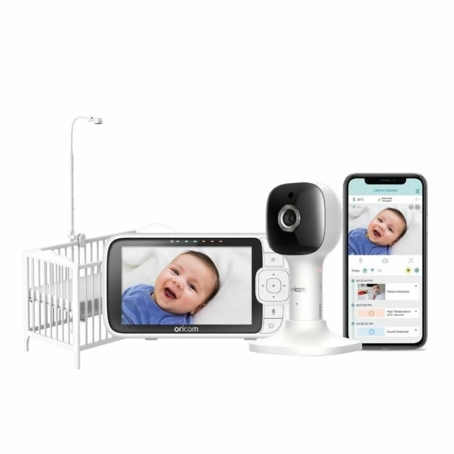 Hot Oricom Hubble 5Inch Smart Hd Skyview Baby Monitor With Cot Stand