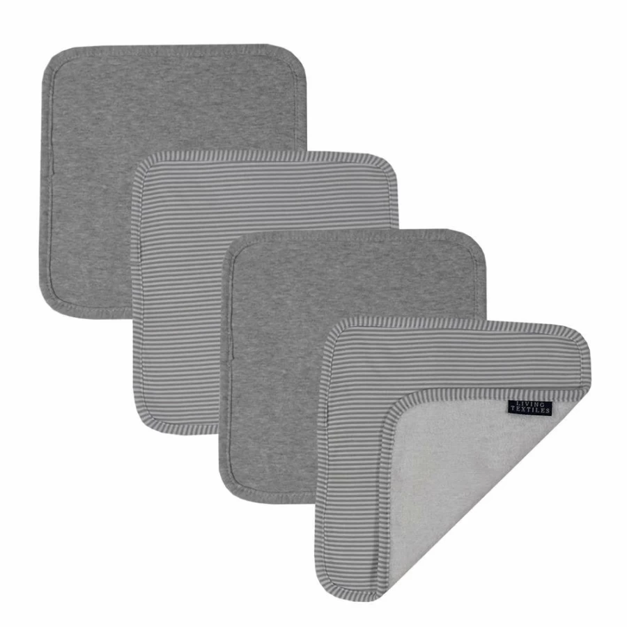 New Living Textiles 4Pk Face Washers