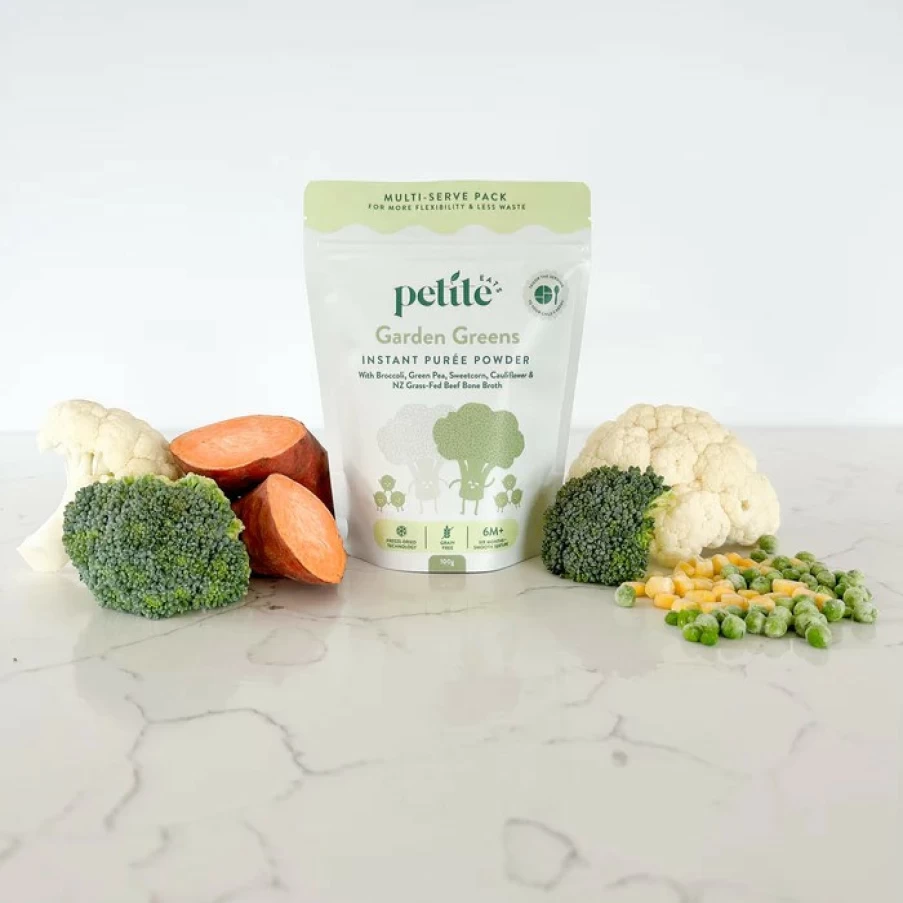 Online Petite Eats Garden Greens Instant Puree Powder 100G 5 Servings