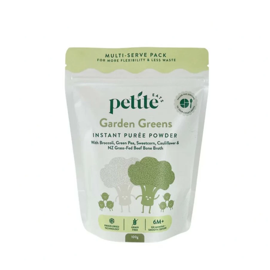 Online Petite Eats Garden Greens Instant Puree Powder 100G 5 Servings