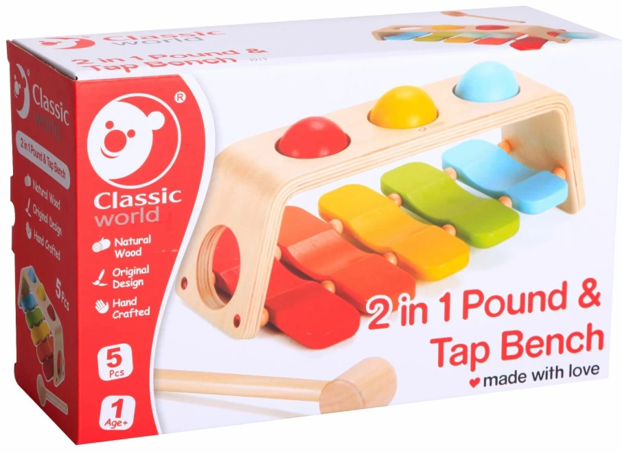Online Classic World 2 In 1 Pound & Tap Bench