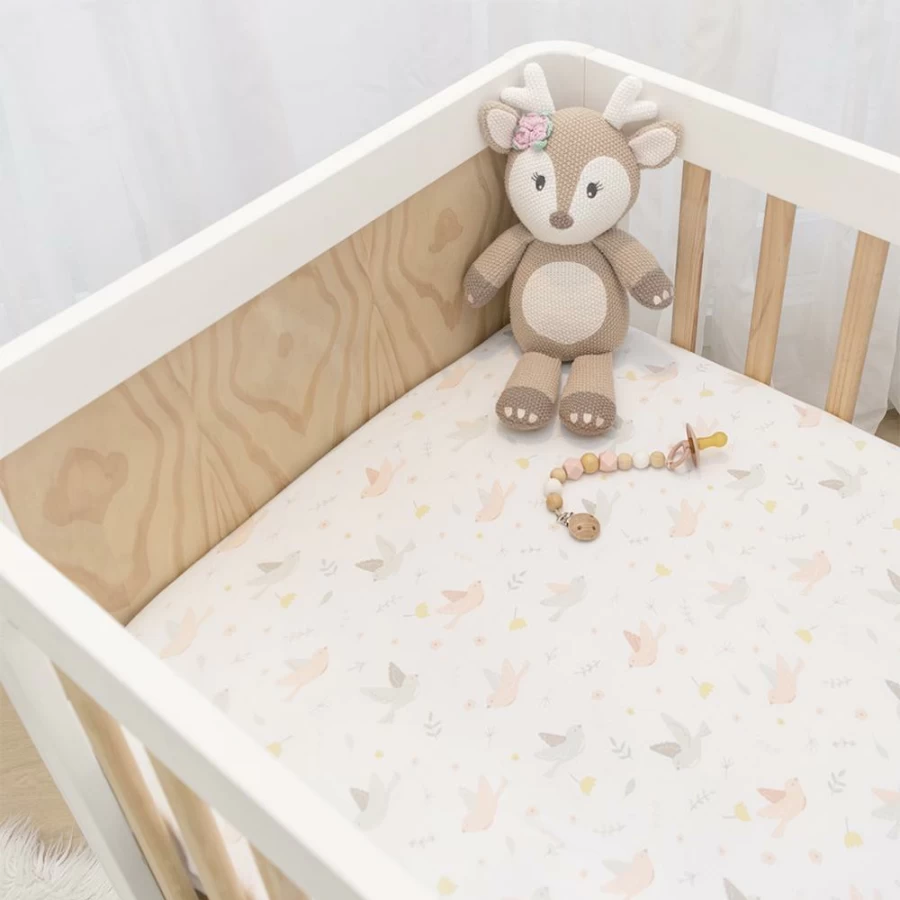 Clearance Living Textiles 2Pk Cot Fitted Sheets Ava