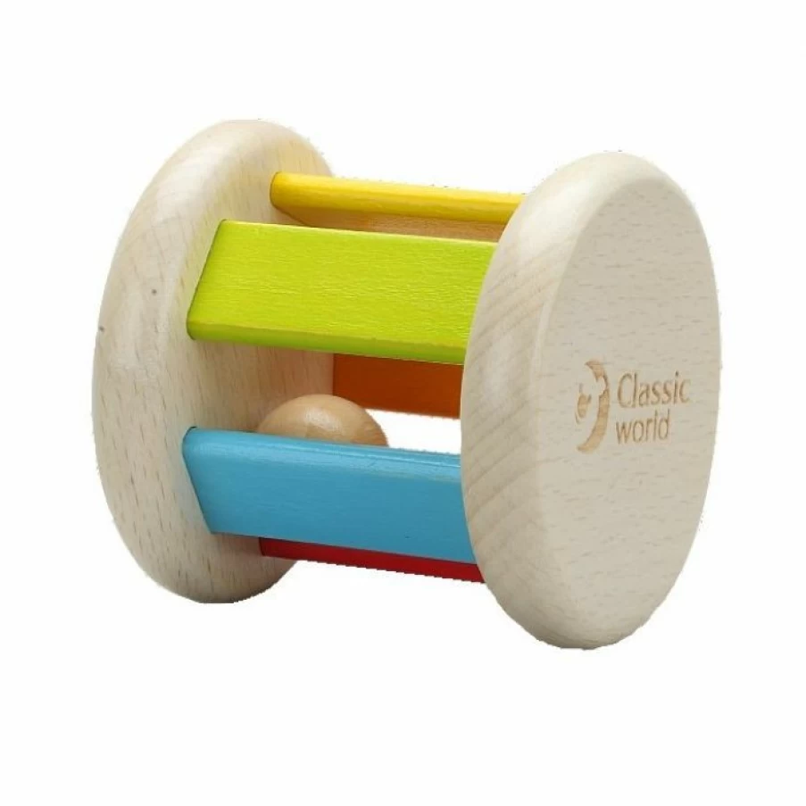 Best Classic World Wooden Roller Rattle