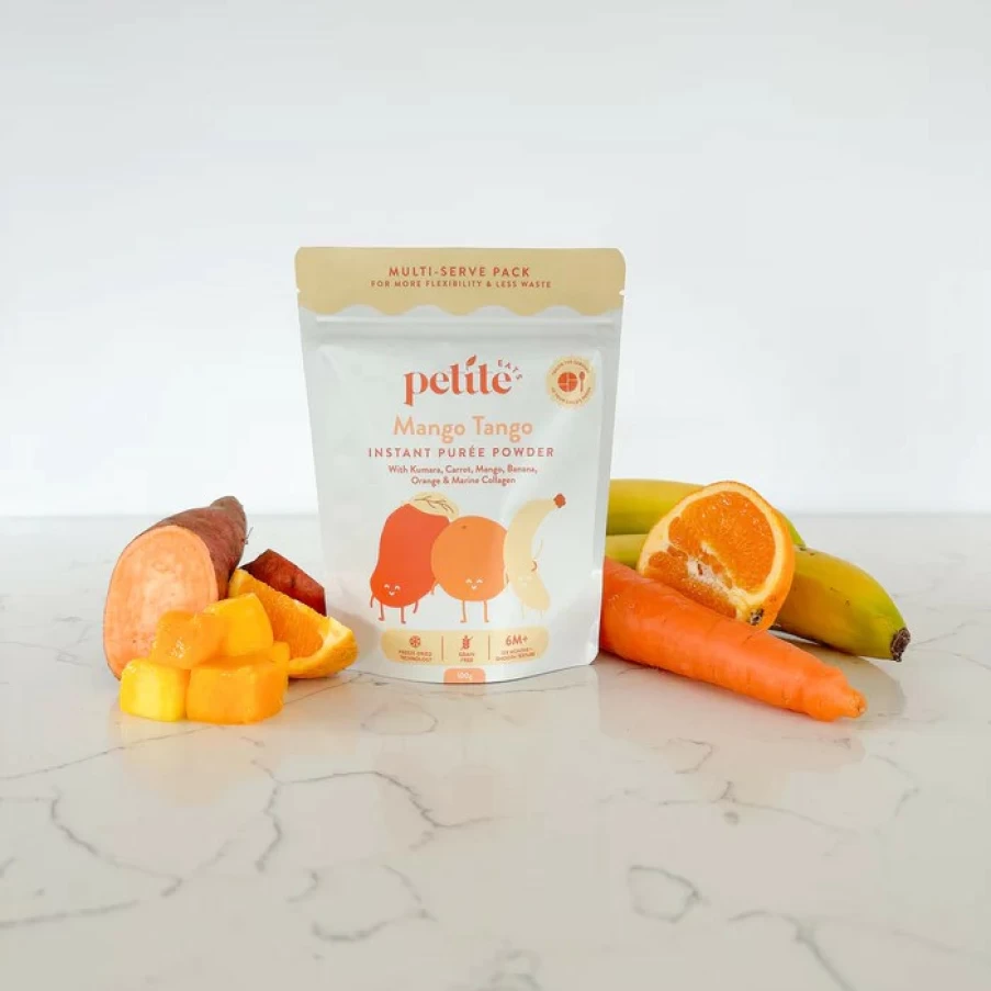 Online Petite Eats Mango Tango Instant Puree Powder 100G 5 Servings